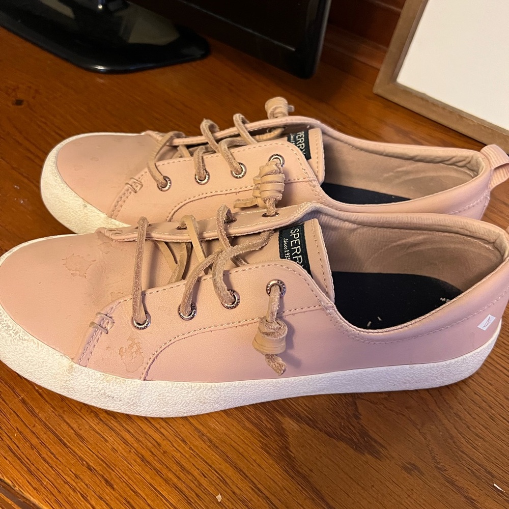Sperry Blush Pink Lace-Up Sneakers
